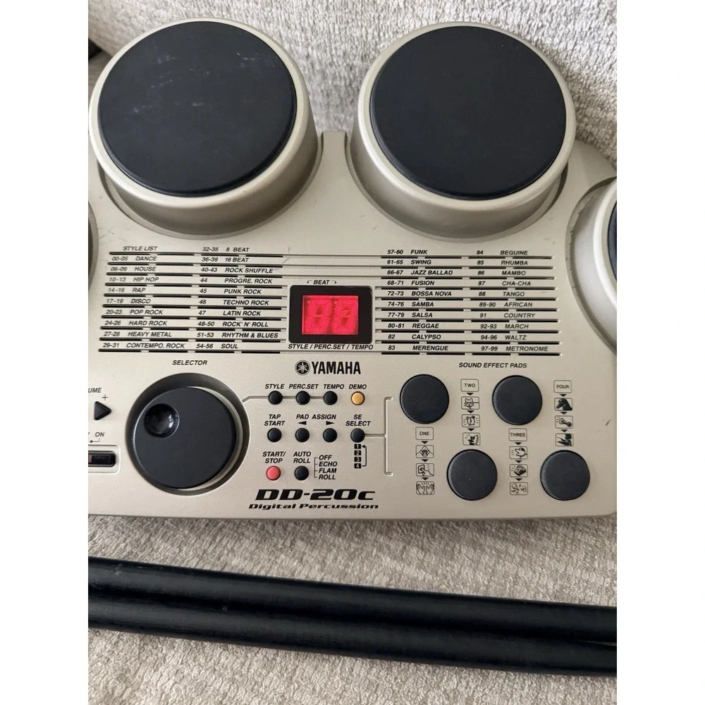 Yamaha Digital Percussion Drums (DD-20S) plug in or battery powered‎ W/ sticks